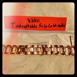Fitbit Versa 7" Metal Rose Gold adjustable band